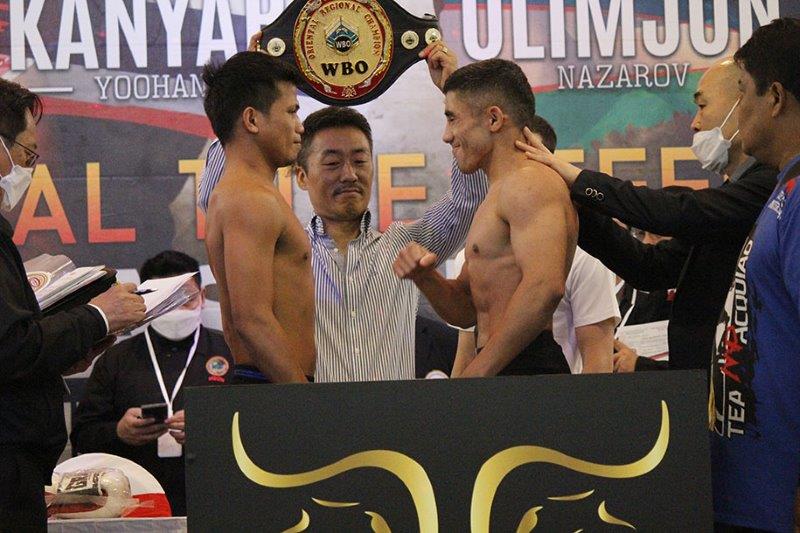 Chùm ảnh buổi cân sự kiện tranh đai WBO Châu Á Thái Bình Dương
